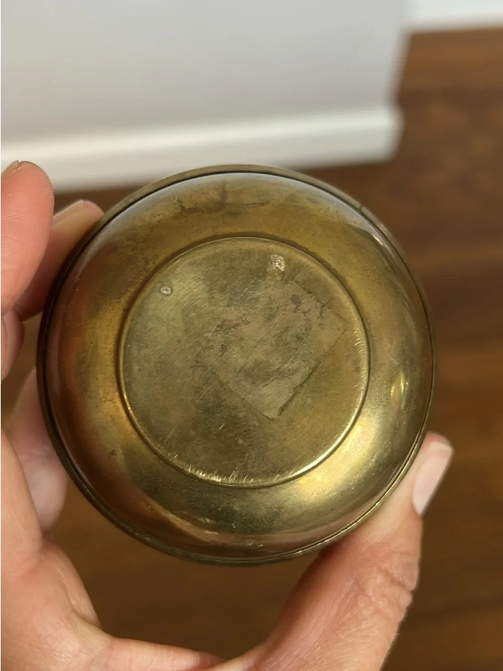 Vintage Solid Brass Bud Vase Candle Holder | Small Trumpet Brass Vase